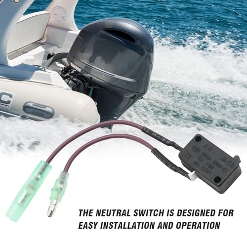 703-82540-00 Black Push Button Automatic Boat Motor Neutral Switch,