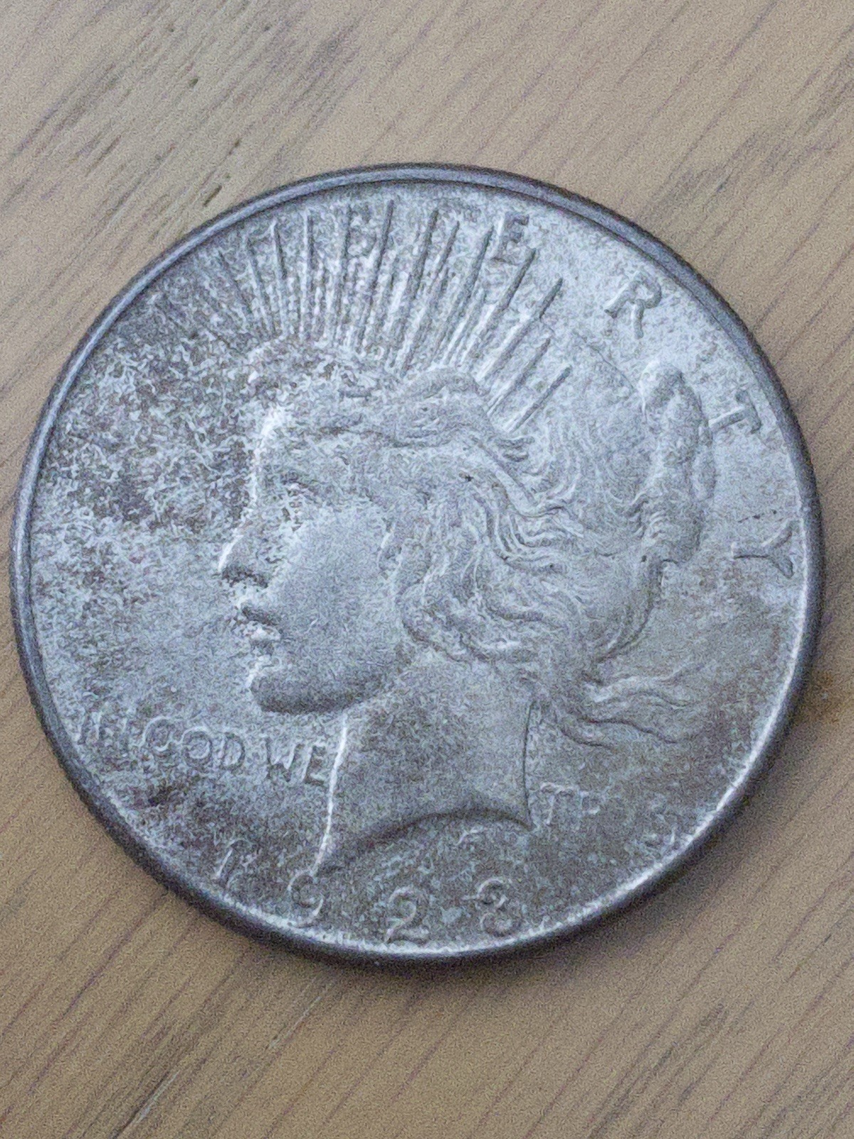 90% Silver Peace Dollars, Circulated, Lot Of 7. Give Peace a Chance!