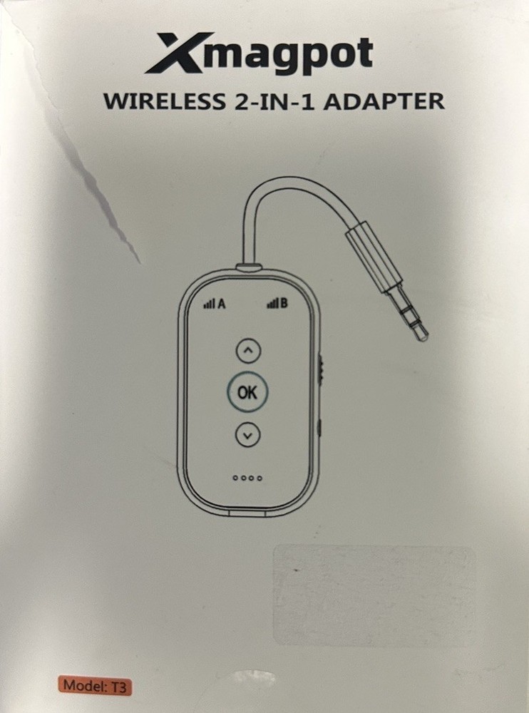 Xmagpot Wireless 2-in-1 Transmitter Receiver for TV