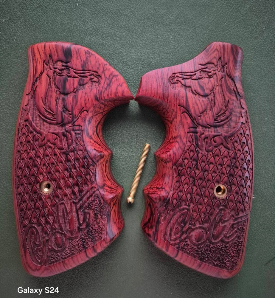Colt Python grips Old or New E/I frame,Python re-designed 2020,Handmade Thailand