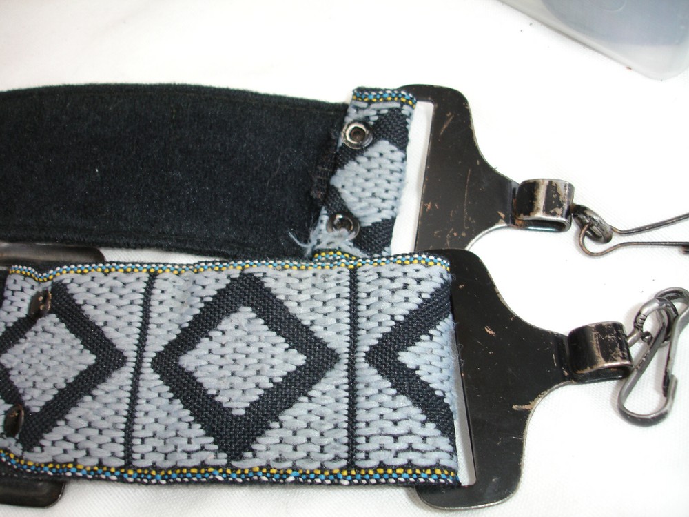 Soft HIPPIE CAMERA NECK STRAP Black / Grey #0054