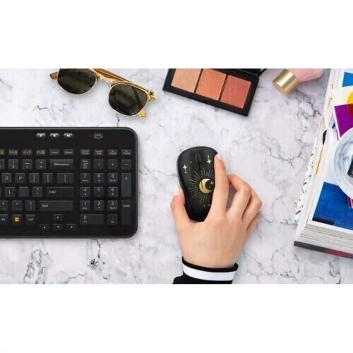 Logitech Compact Wireless Mouse, 2.4 GHz with USB Receiver, Magic Night