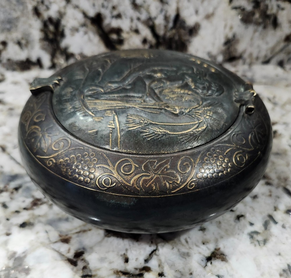 Pal Bell Israel Brass hinged lid box.