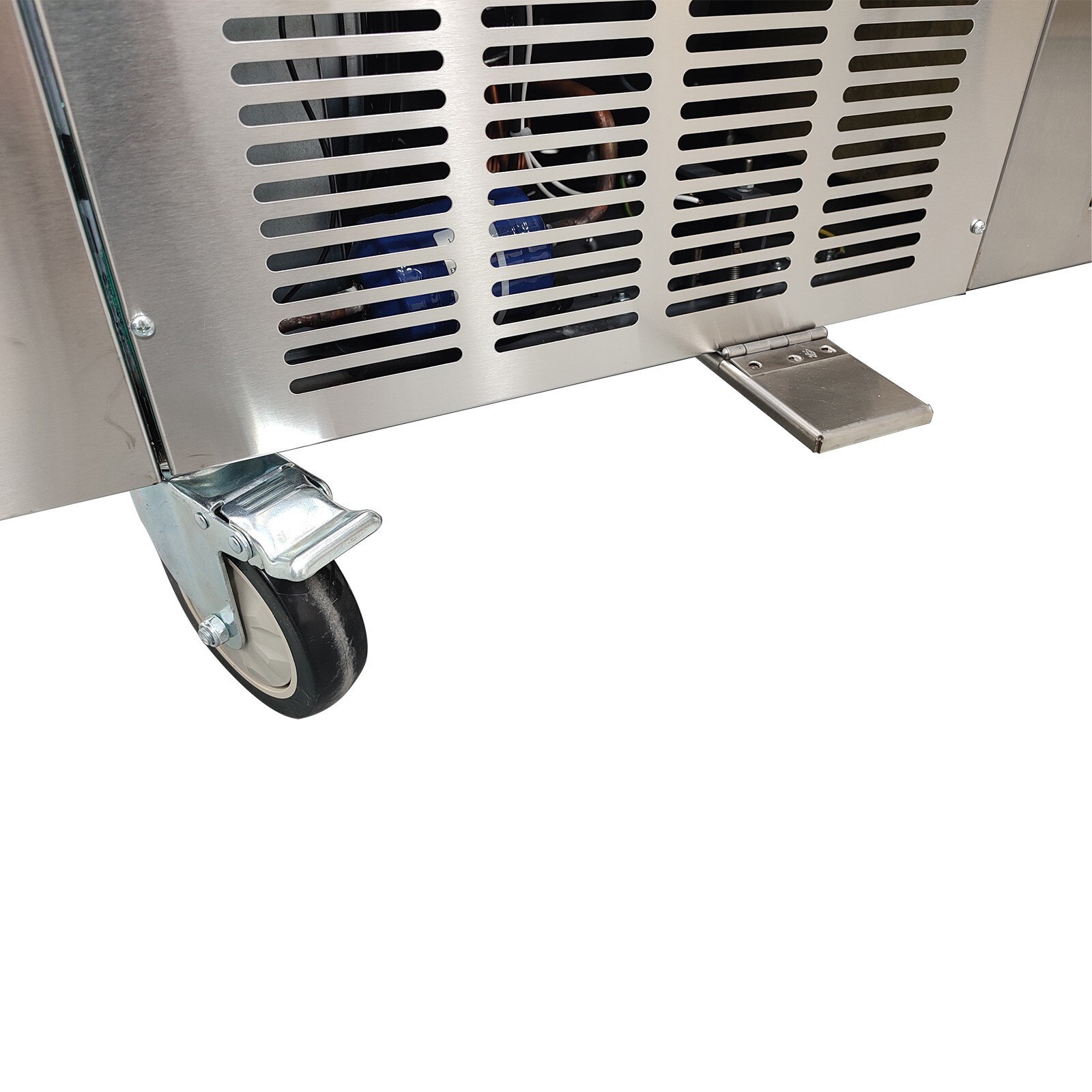 Commercial 17.7“x17.7" 110V Square Double Pans Fried Ice Cream Machine