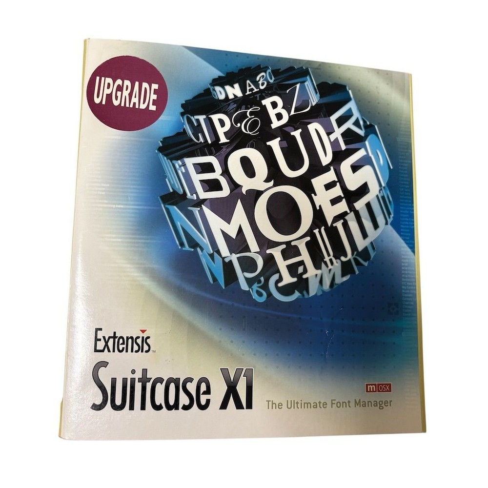 Extensis Suitcase X1 Font Manager Software for Mac OS X - CD Upgrade