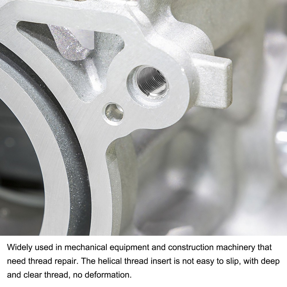 10pcs - Wire Thread Inserts 1/2-13 UNC 3D Helical Threaded Sleeve Thread Repair