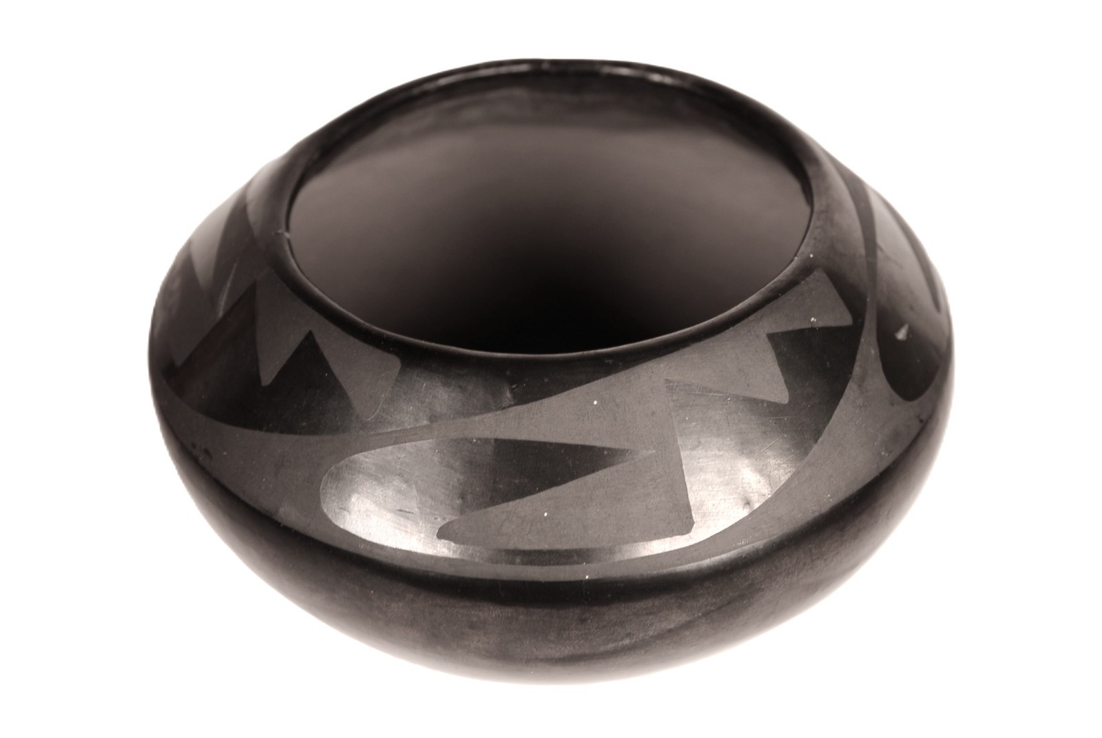 San Ildefonso Pueblo Black on Black Pottery By Maria Martinez ca. 1925 - 1943