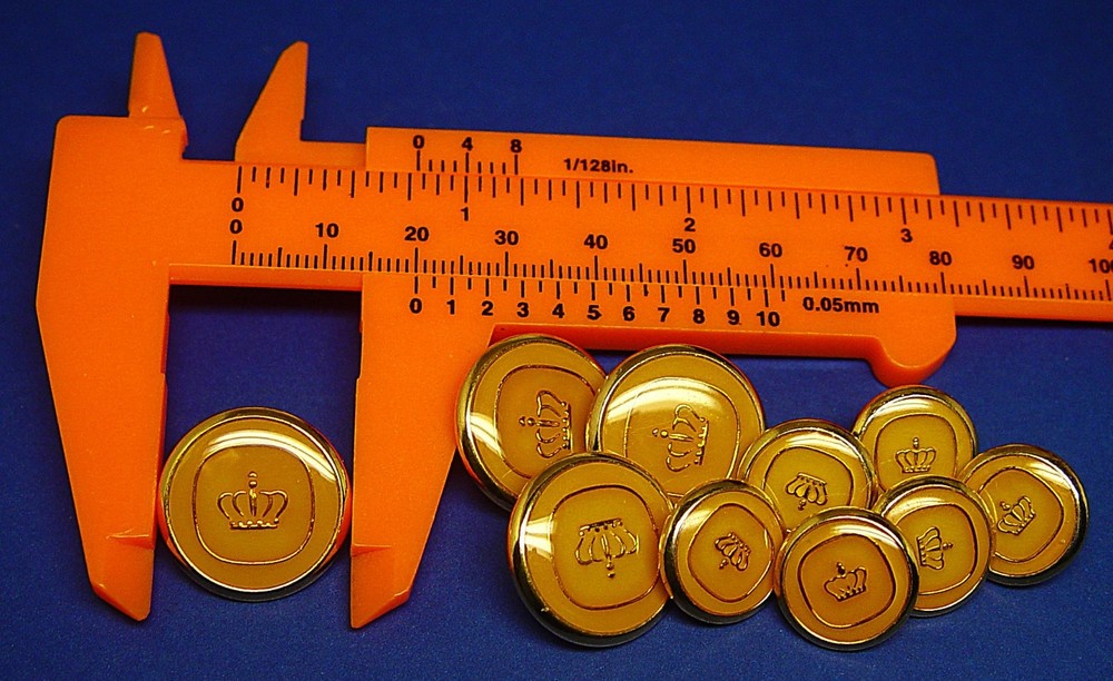 DIMITRI REPLACEMENT BUTTONS 10 Acrylic face enamel effect signature button SHARP