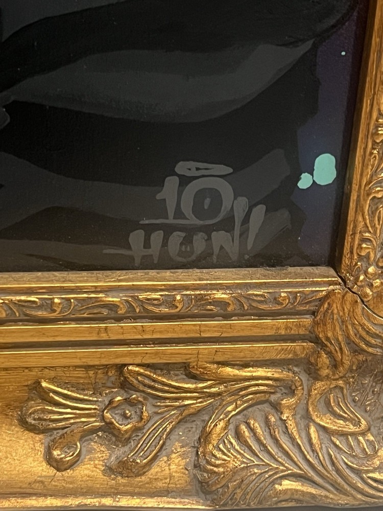 TEN HUNDRED Original Painting “Static Peach”