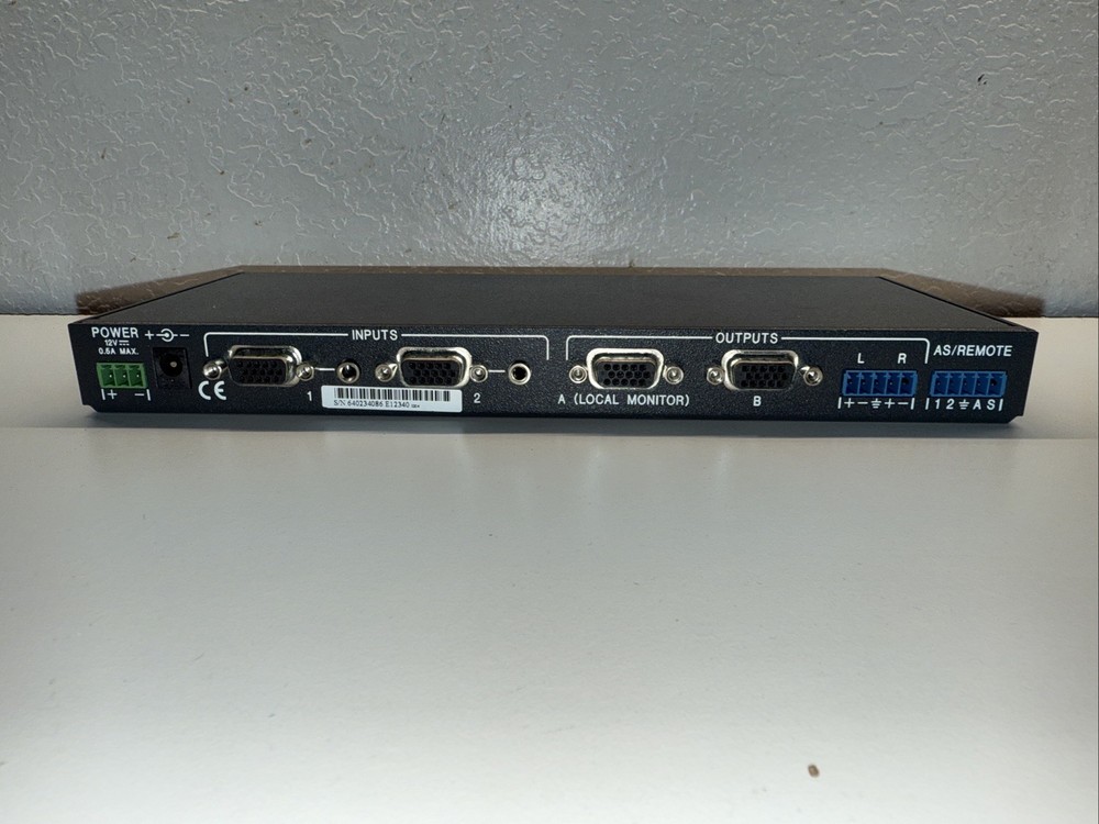 Extron SW2 VGA DA2 A/AF Switcher Auto Switch