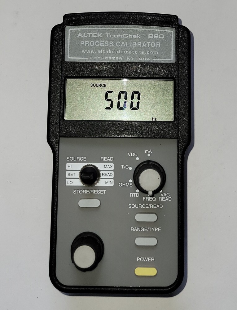 Altek TechChek 820 Process Calibrator, No leads, Mint Condition