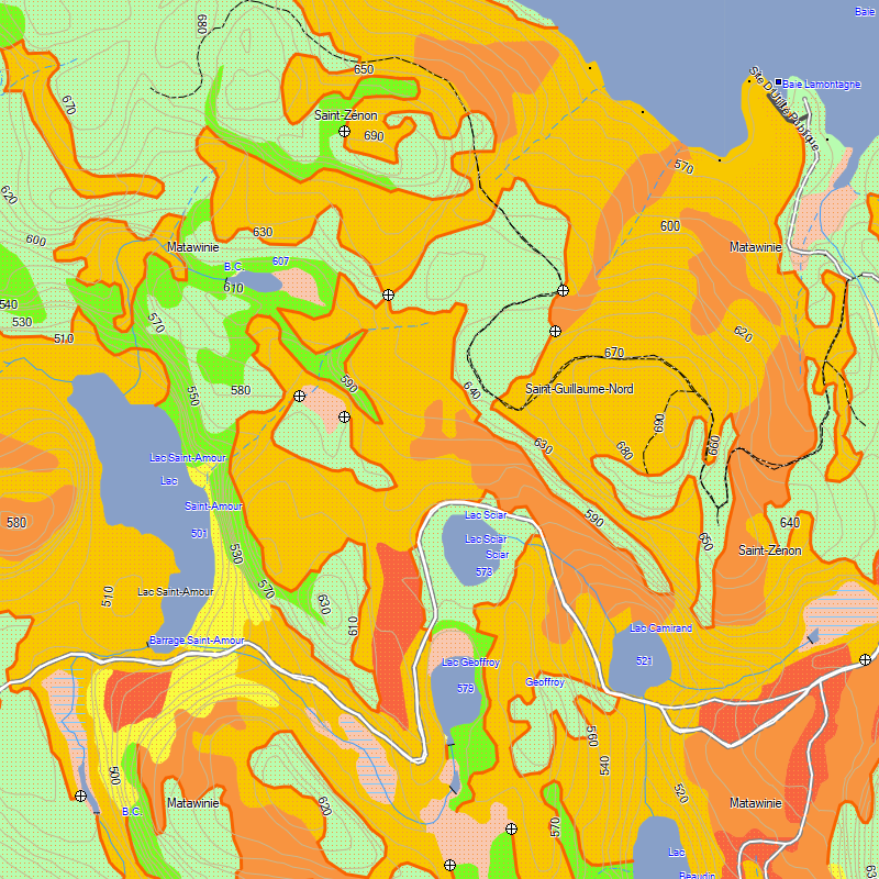 TrakMaps Hunting Quebec - Moose | Garmin GPS Map