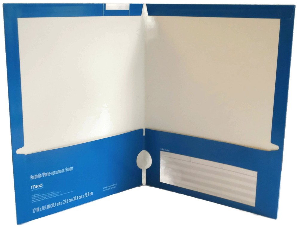 Mead Laminated Folder 9 x 12 (33198)- 6pk Assorted Multicolor