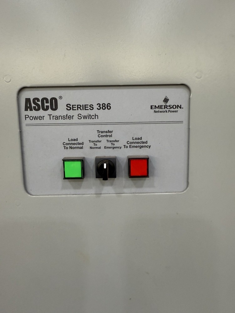 ASCO 386 1200A 480V Transfer Switch”