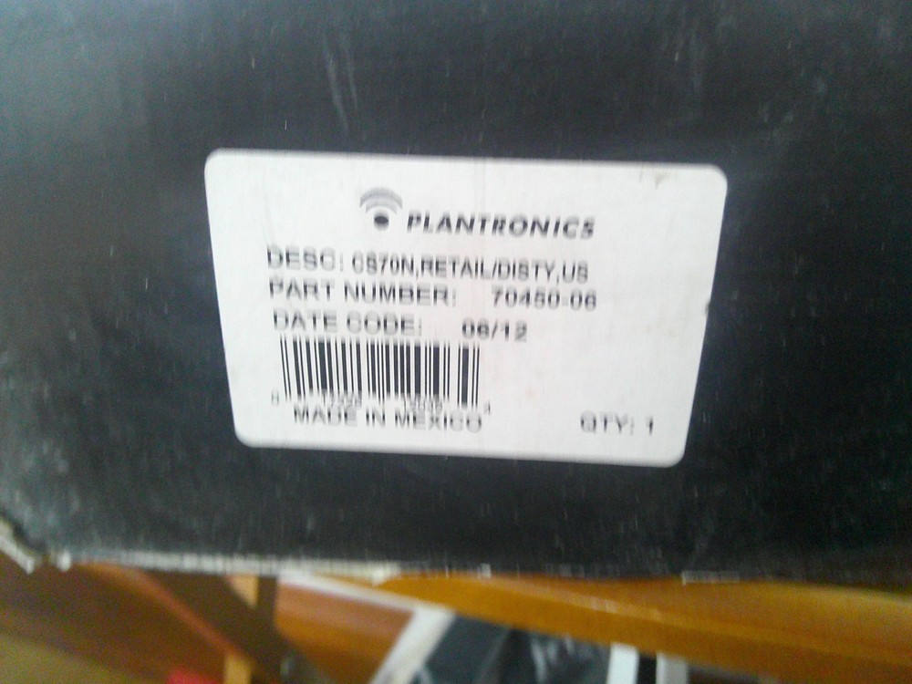 Plantronics CS70N Professional Wireless Headset System Ear-Hook