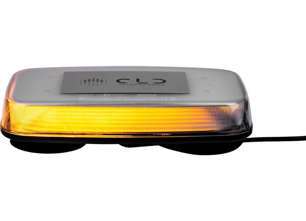 12" Amber LED Emergency Strobe Light; Magnetic Mount