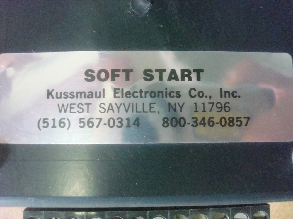 Kussmaul Soft Start Solid-State Controller Model# 091-27 *NOS* #