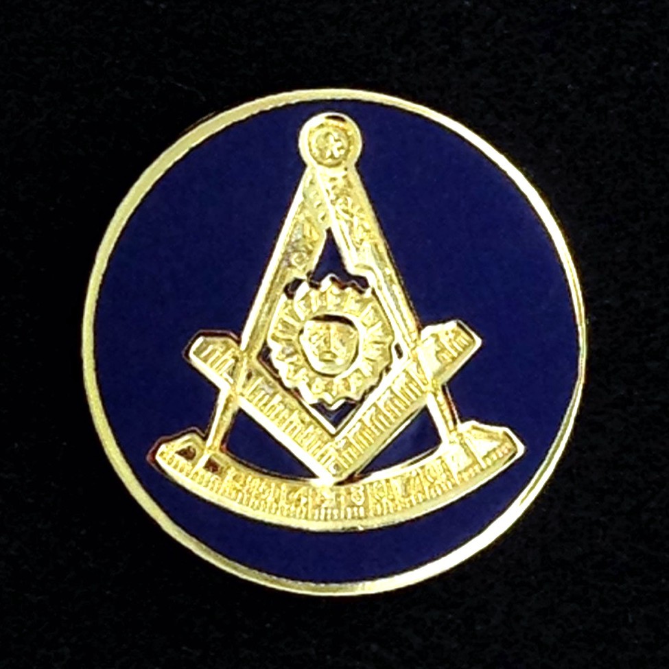 Masonic Past Master Round Lapel Pin (PM-20)