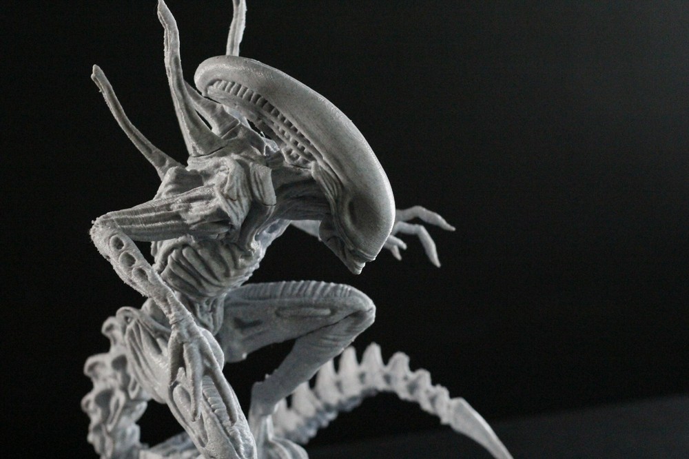 Alien Xenomorph With Eggs Unpainted 3D Print Model Kit