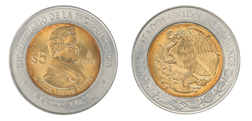 Mexico 5 Pesos, 2008, KM #904, Mint, Commemorative