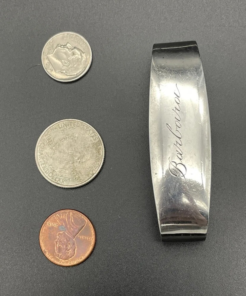 Watson Sterling Silver Napkin Ring Name Engraved “Barbara”