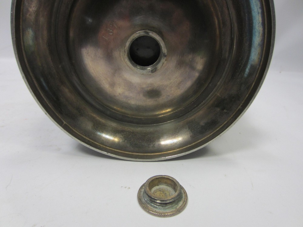 Antique Simpson Hall Miller Co. Silver Plated Glass Lined Pitcher