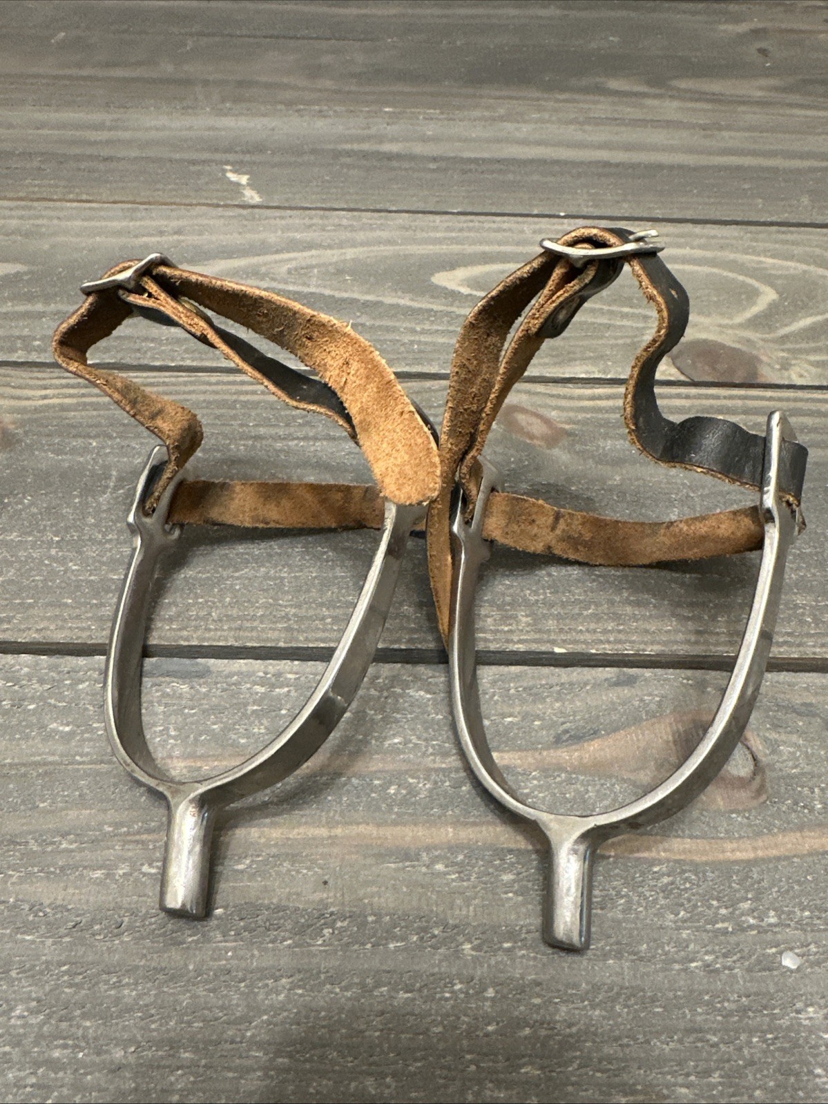 English Riding Spurs with straps.