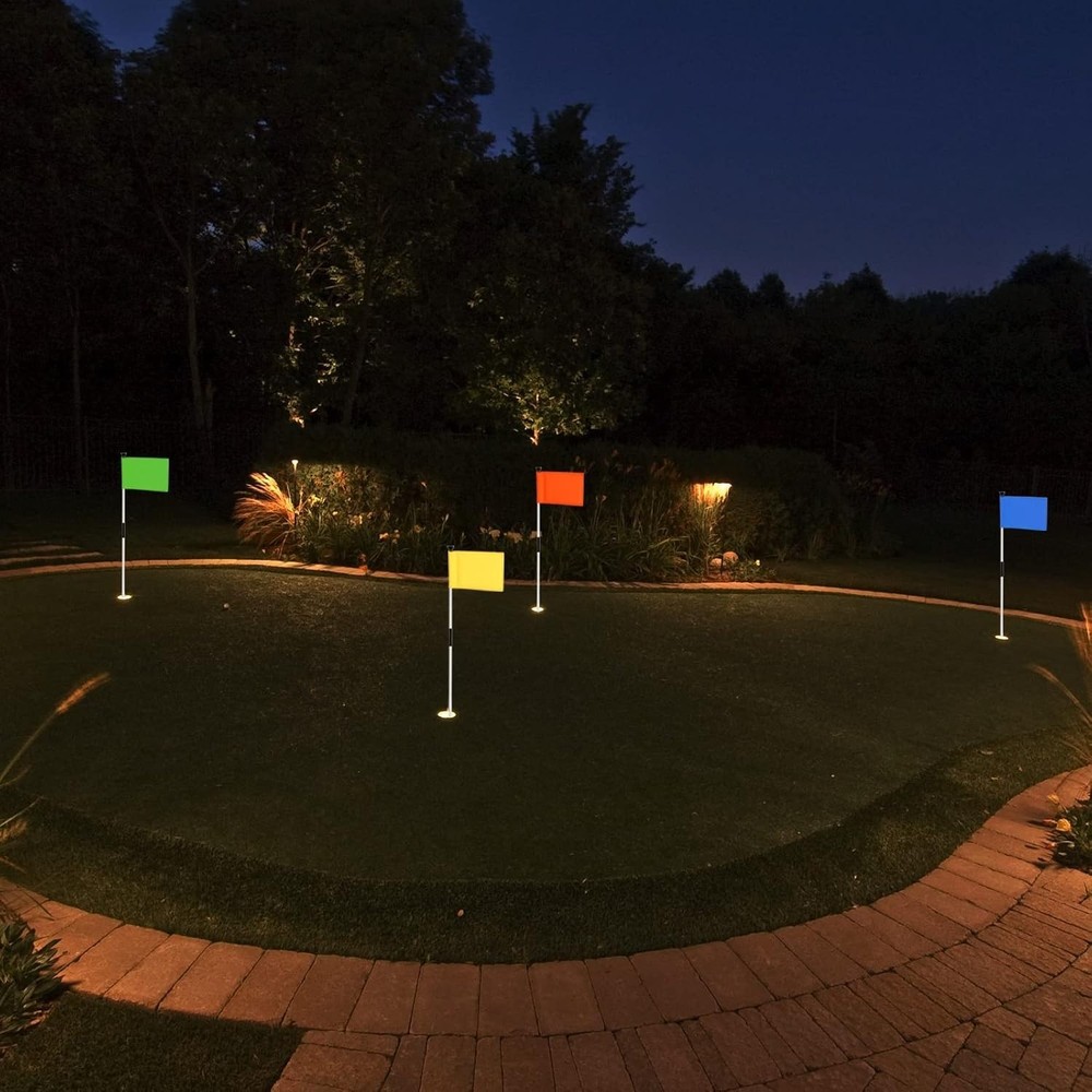 Double Sided Novelty Backyard Light Targets - 4-Pack