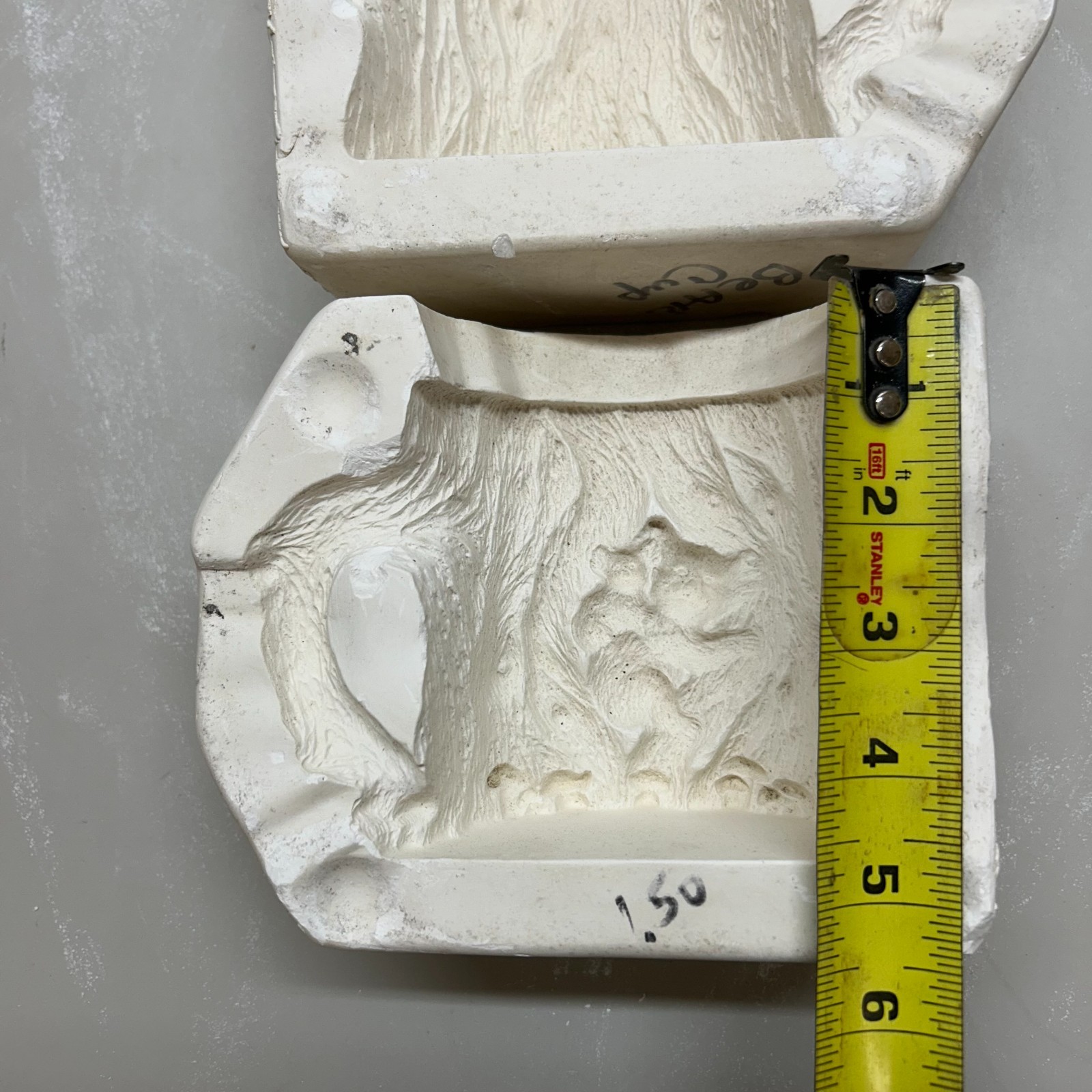 Vintage Unbranded Ceramic Slip Casting Mold Bear Cup #417