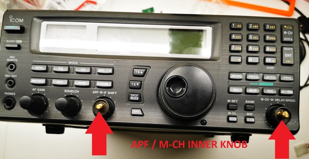 Replacement Control Knobs for Icom IC-R8500 Receiver HAM CB Radio HF SSB