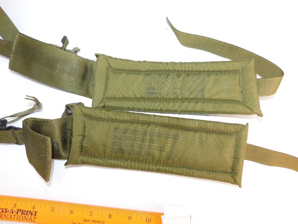US Army Shoulder Strap set, DoubleQuick release, Padded, OD green