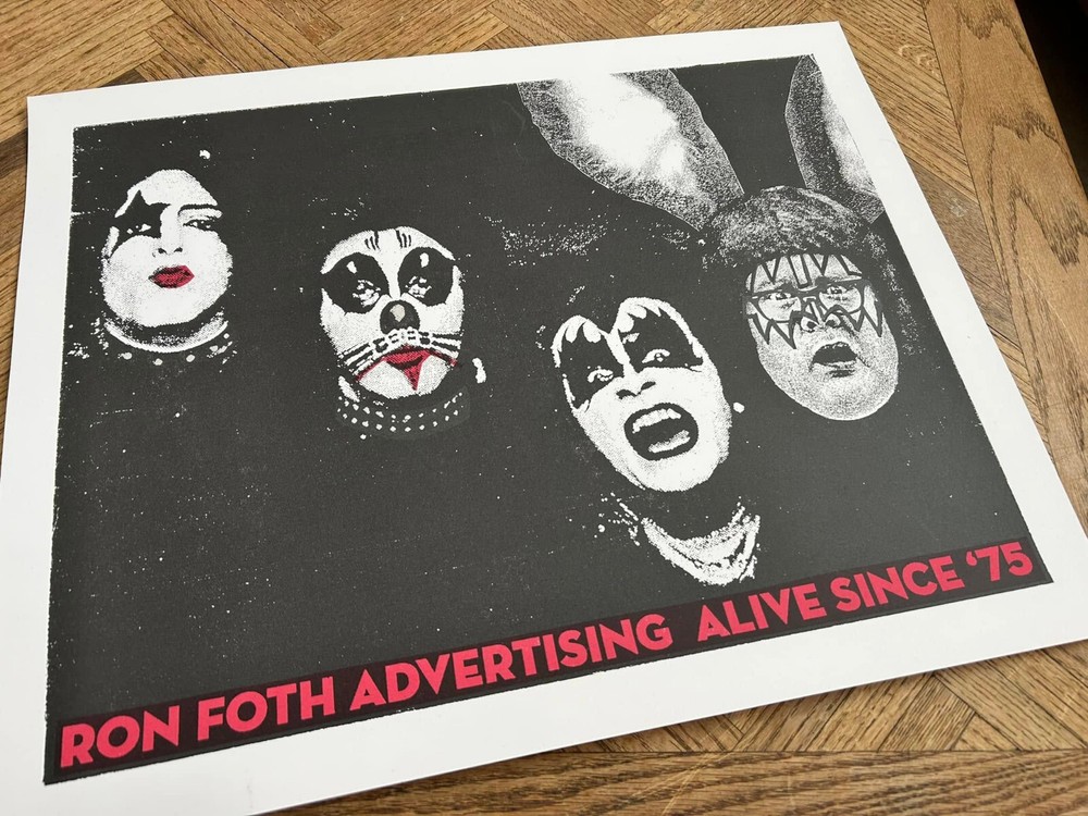 Kiss - SUPER RARE Hand Pulled Print - Small Batch