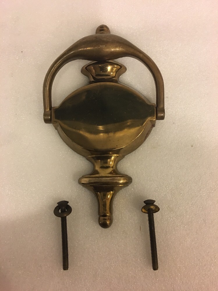 Antique Solid Brass Door Knocker 7"