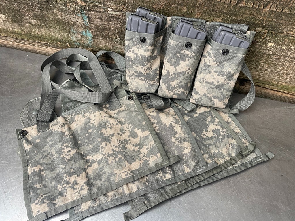 -LOT of 10- Military 6 Magazine Bandoleer MOLLE II Mag Ammunition Pouch w/ Strap