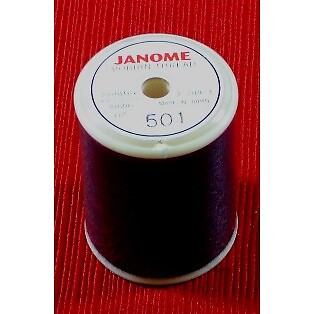 Black Embroidery Bobbin Thread, 874yds, Janome
