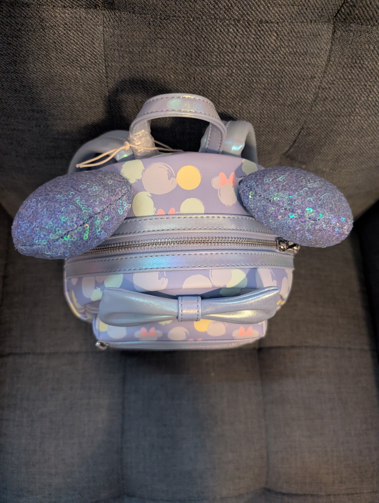 Minnie Mouse Exclusive Iridescent All-Over Print Sequin Ear Mini Backpack
