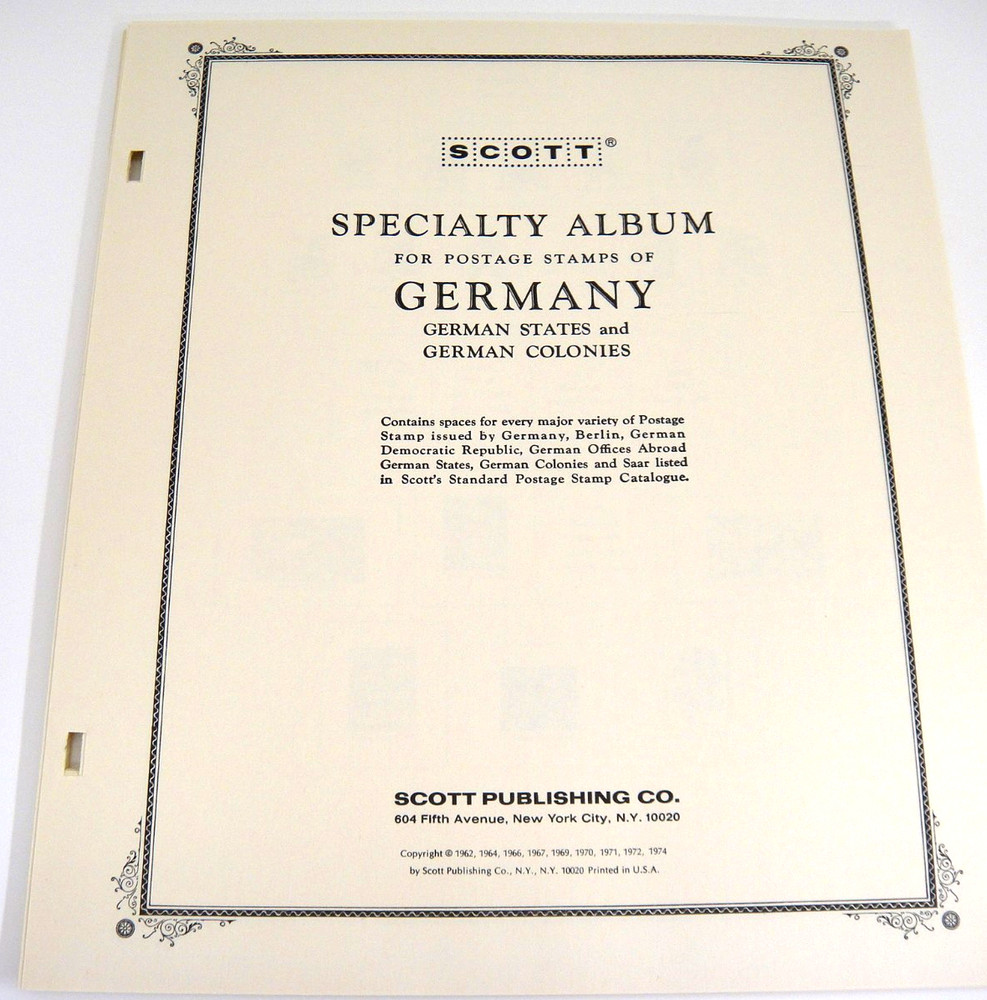 Scott 1973 Issues Germany & Colonies Stamp Album Supplement #7 or #24 NOS