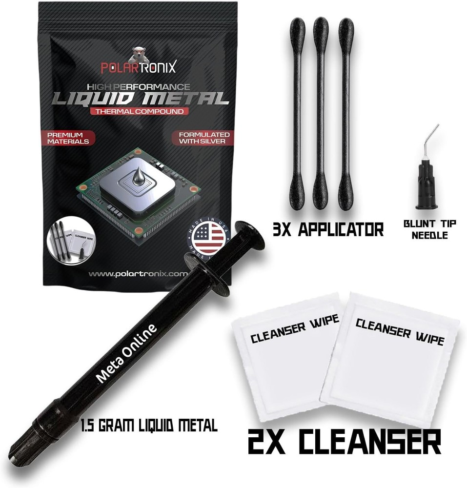 PS5 Over Heating Problem Solver 1.5 Grams Liquid metal thermal paste CPU, GPU