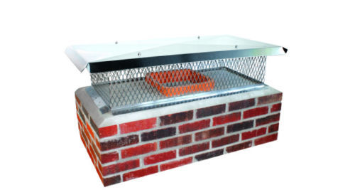 chimney cap 13x29, cement down cap, crown mount cap