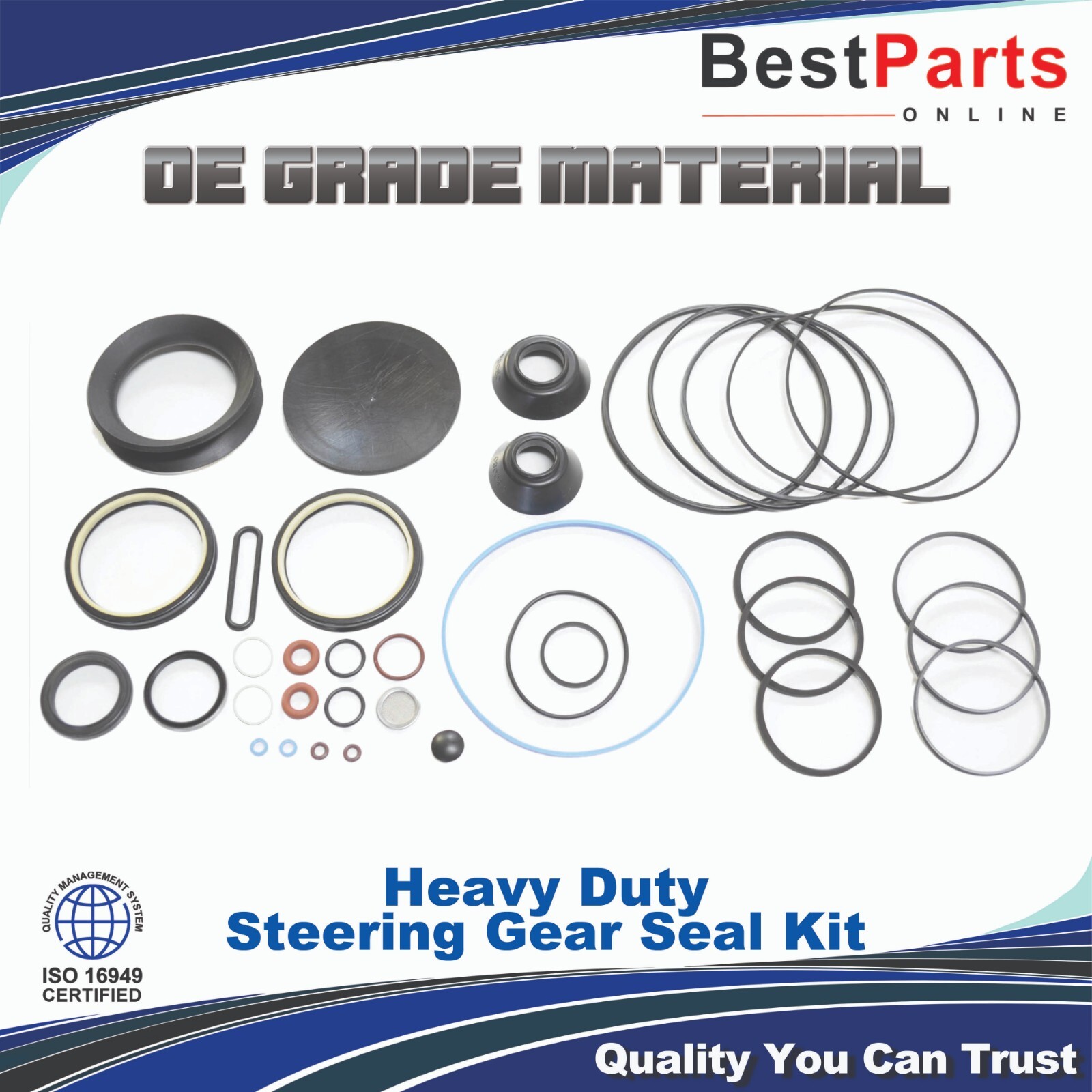 Heavy Duty Gear Seal Kit for SHEPPARD M100 with Bolt on Sector Shaft cover