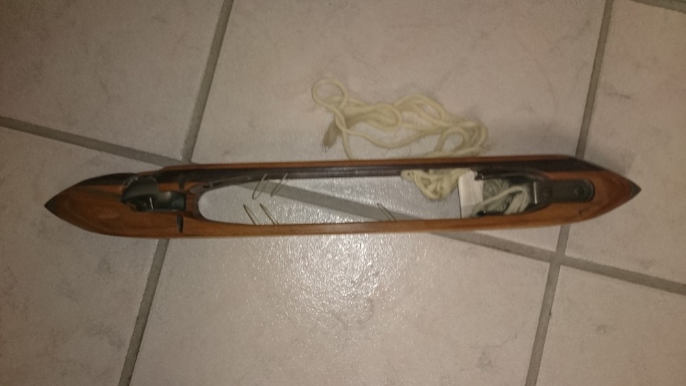 Vintage Shuttlecock Loom Weaving Tool Shuttle Textile Bobbin 1892