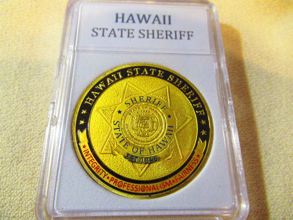 HAWAII STATE SHERIFF Challenge Coin