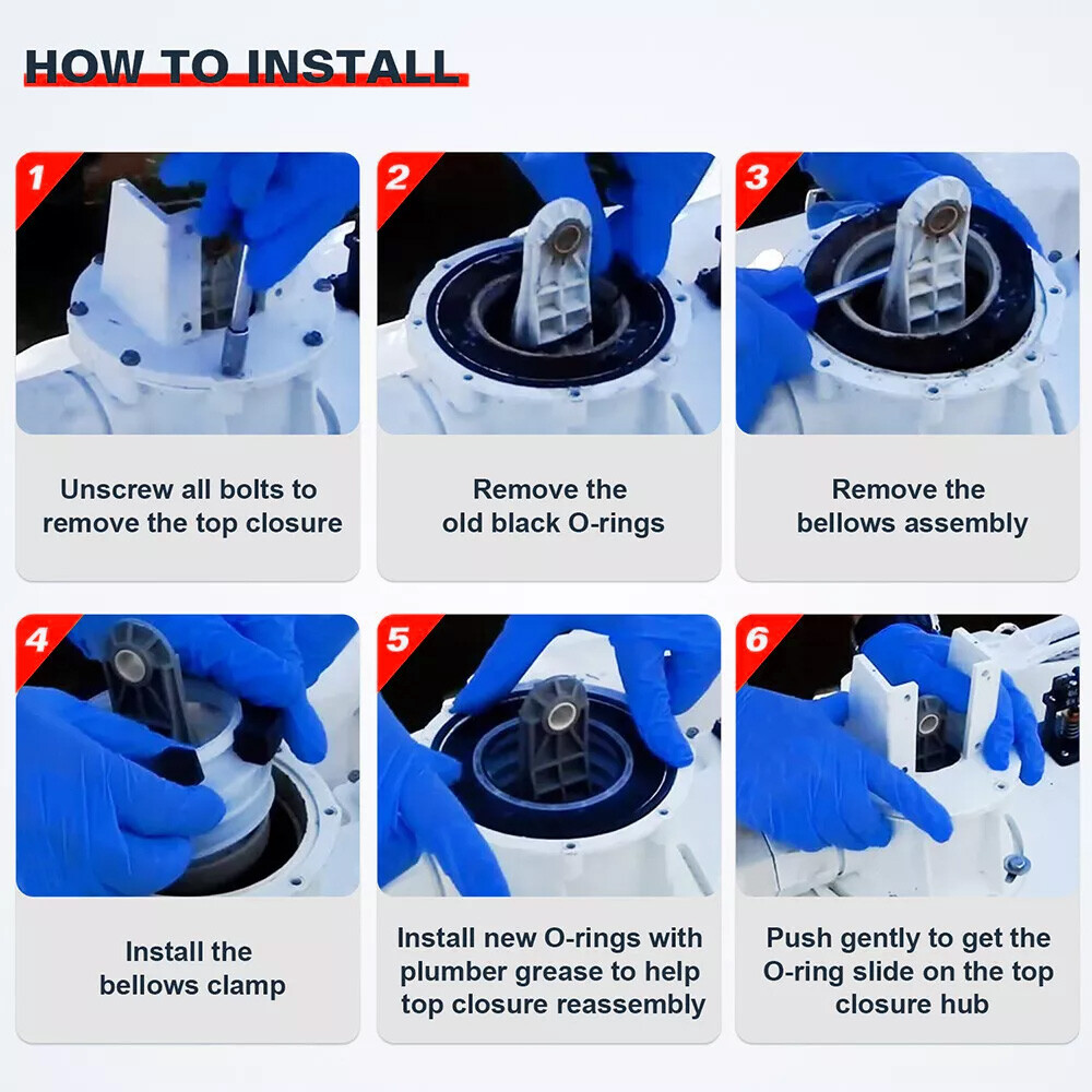 Pump Bellow Kit For Dometic SeaLand Vacuflush S J T Series OE#385230980