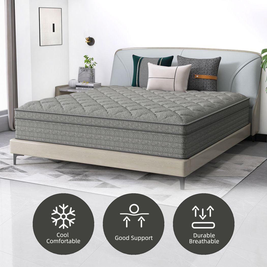 12/14 Inch Memory Foam Mattress Hybrid Spring Twin Full Queen King Bed In A Box