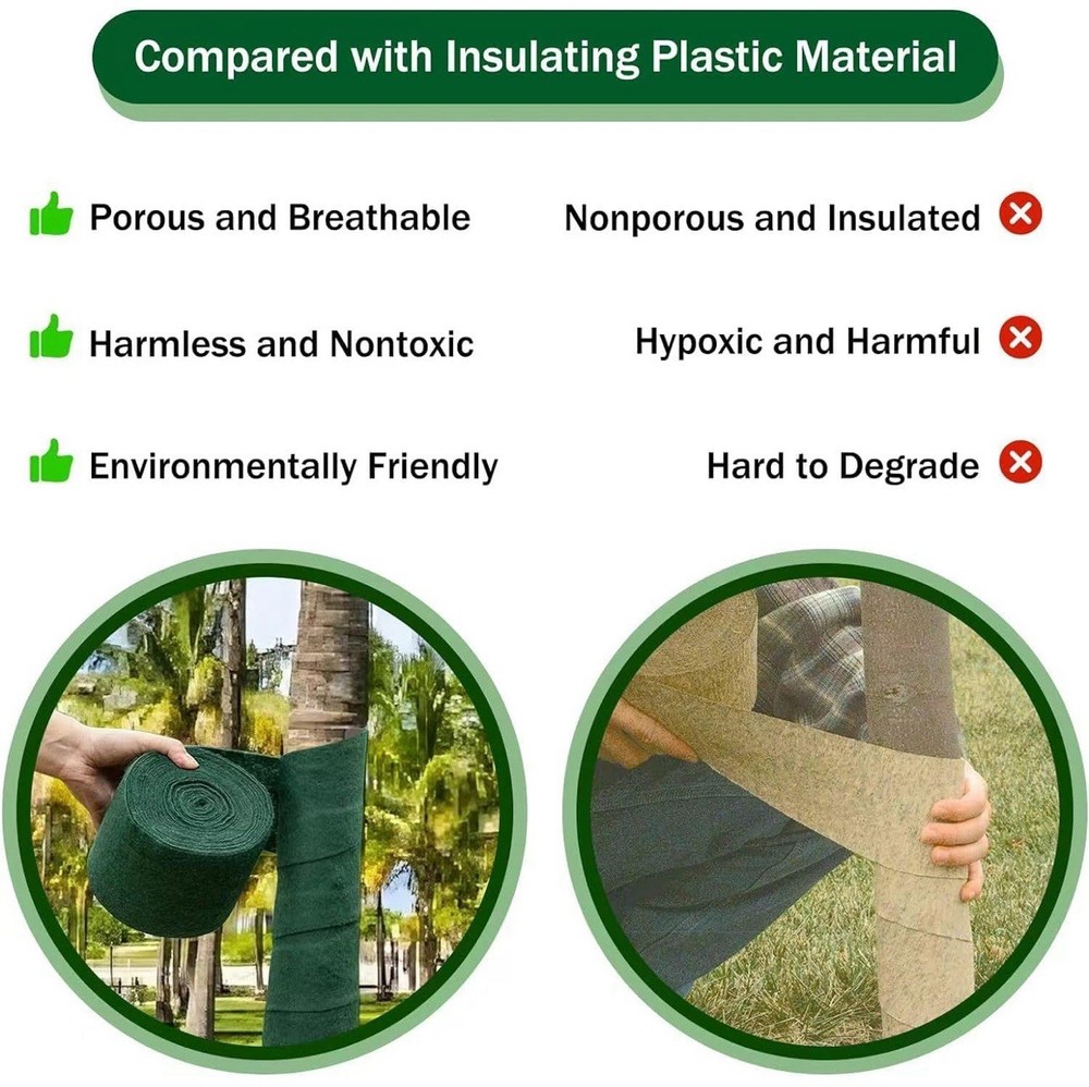 （2 Pack） Tree Protector Wrap - 50 Feet Winter-Proof Tree Trunk Guard, Shrub Plan