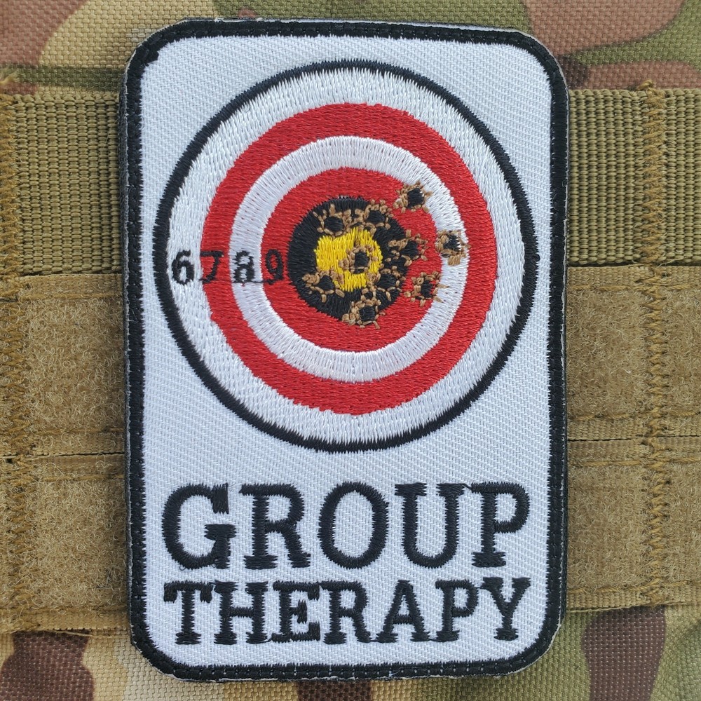GROUP THERAPY Fun Tactical Morale Patch Hook and Loop