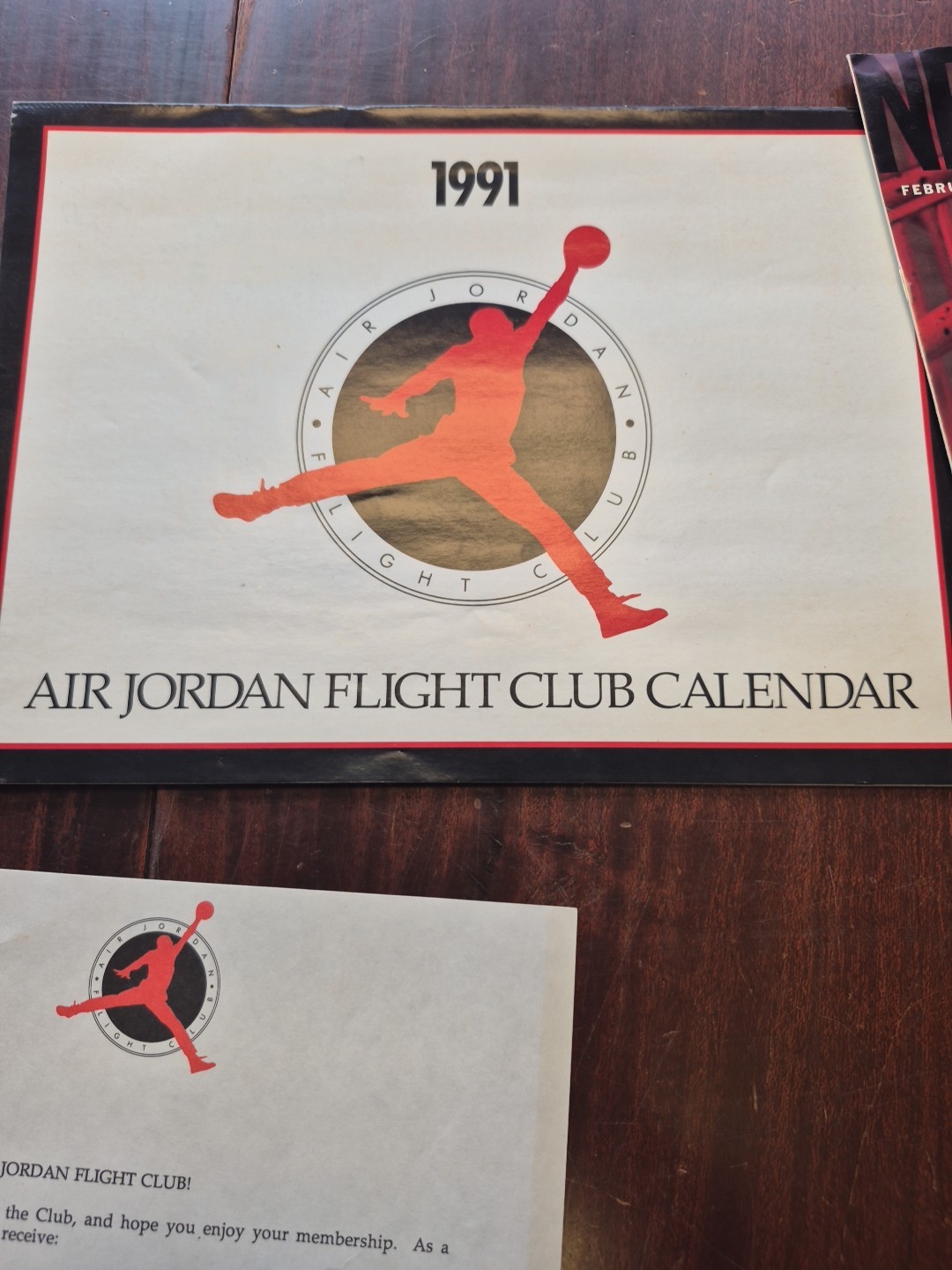1991 Air Jordan Flight Club Welcome Kit 10pcs Including 1991 Calendar