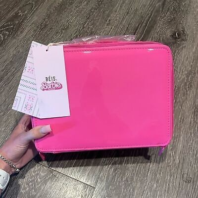 Beis Barbie The Cosmetic Case In Barbie Pink Limited Edition
