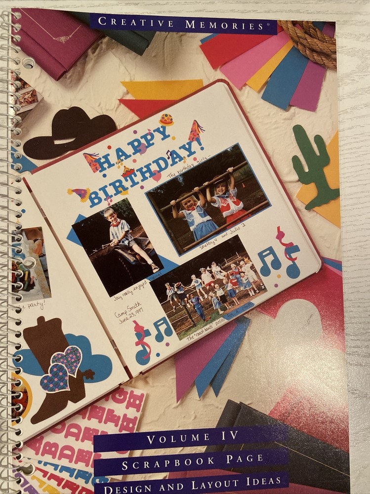 Creative Memories Volume IV Scrabook Page Design & Layout ideas
