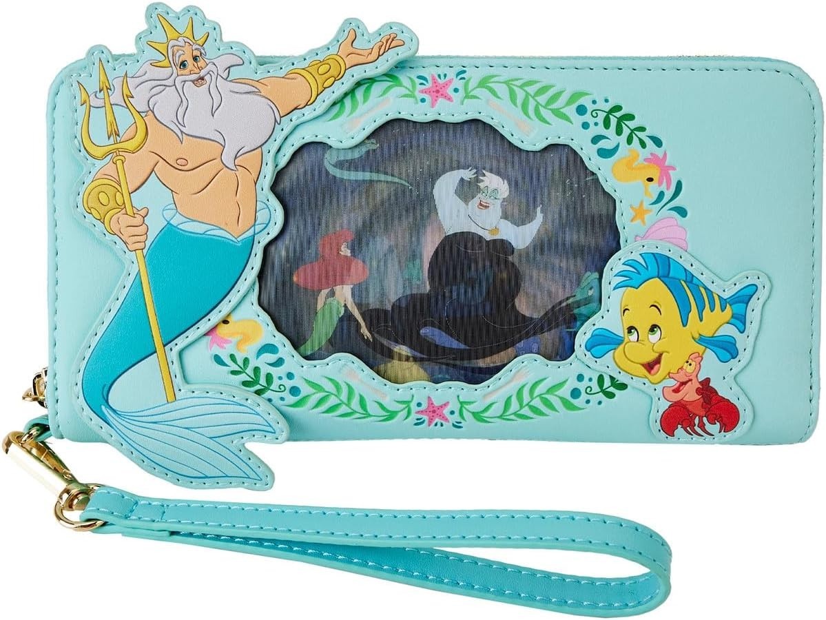 Loungefly Disney The Little Mermaid Princess Lenticular Wristlet Wallet New